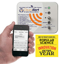 New Air Filter Monitor  FILTERSCAN WiFi Wins 2014 Best 